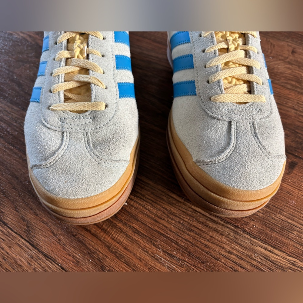 Adidas Gazelle Bold Almost Blue Yellow (Women's) - Picture 3 of 11